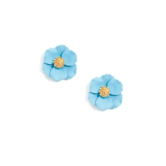 Mini Hand Painted Floral Stud Earring • Choice of Color! - Picture 6 of 9